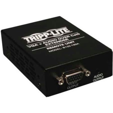 TRIPP LITE Tripp Lite VGA with Audio over Cat5/Cat6 Extender, Box-Style Receiver, Up to 1000 ft., TAA B132-100A
